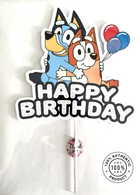 Bluey Birthday Cake Topper Party Decor